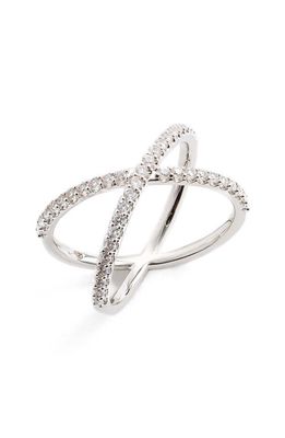 Nadri Crossover Cubic Zirconia Ring in Silver
