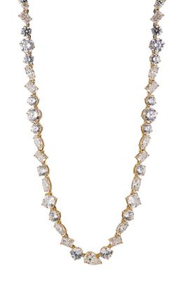 Nadri Large Cubic Zirconia Choker Necklace in Gold