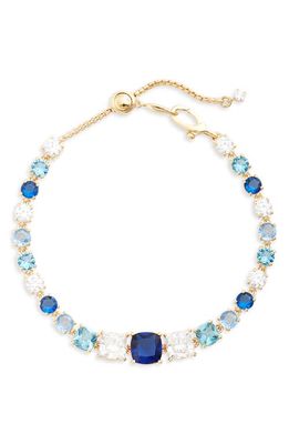 Nadri Rockstars Mixed Blue Cubic Zirconia Bracelet in Gold