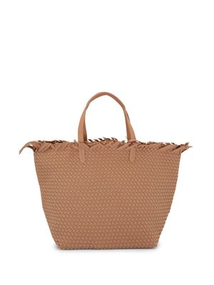 NAGHEDI Havana frayed tote bag - Brown