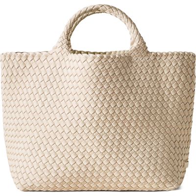 NAGHEDI Medium St. Barths Tote in Ecru 