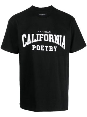 Nahmias California Poetry cotton T-shirt - Black
