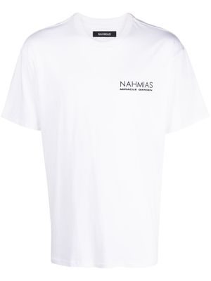 Nahmias chest logo-print T-shirt - White