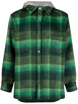 Nahmias flannel hooded jacket - Green