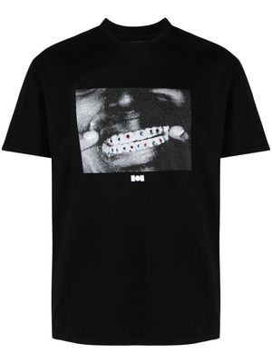 Nahmias graphic-print cotton T-shirt - Black