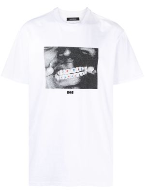 Nahmias graphic-print cotton T-shirt - White