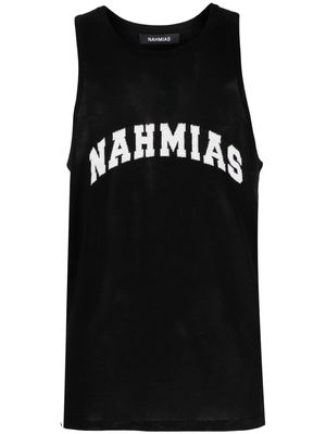 Nahmias intarsia-logo tank top - Black