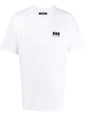 Nahmias logo-print cotton T-shirt - White