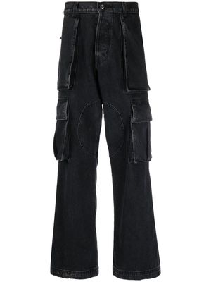 Nahmias mid-rise cargo jeans - Black