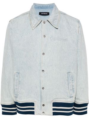 Nahmias Miracle Academy denim bomber jacket - Blue