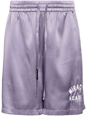 Nahmias Miracle Academy silk-blend shorts - Purple