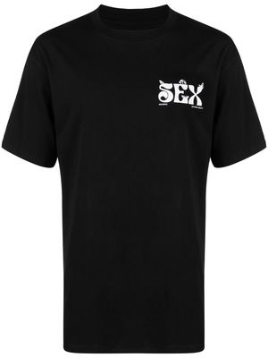 Nahmias slogan-print T-shirt - Black