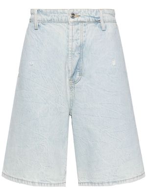 Nahmias stonewash denim shorts - Blue