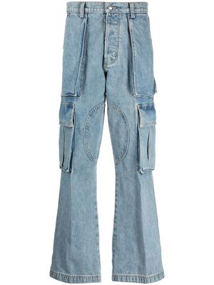 Nahmias straight-leg cargo jeans - Blue