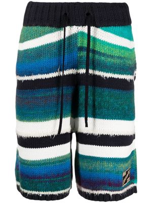 Nahmias striped knitted bermuda shorts - Green