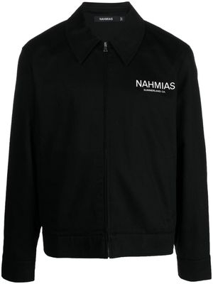Nahmias Summerland CA logo-embroidered jacket - Black