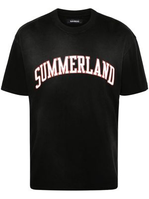 Nahmias Summerland Collegiate cotton T-shirt - Black