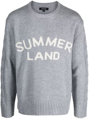 Nahmias Summerland intarsia-knit jumper - Grey