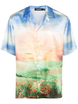 Nahmias Summerland Sunset silk shirt - Blue