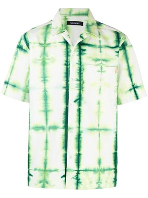 Nahmias tie-dye print short-sleeve shirt - Green