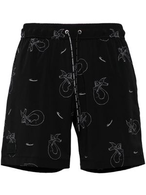 Nahmias Waistband Swim Shorts - Black