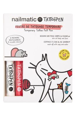 nailmatic Cat Theme Washable Tattoo Pens in Asst
