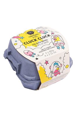 nailmatic Kids' Cluck Cluck Set of 4 Egg Bath Bombs in Multi