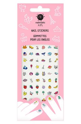 nailmatic Kids' Set of 72 Nail Stickers in Pink Multi