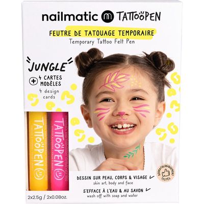 nailmatic TattooPen Jungle Temporary Tattoo Felt Pen Kit in Multi 