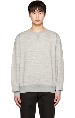 Naked & Famous Denim Gray Cotton Sweatshirt