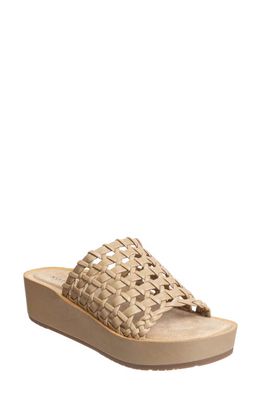 Naked Feet Cyprus Platform Sandal in Gold