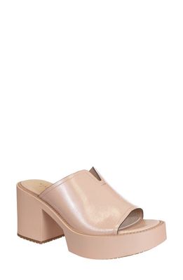 Naked Feet Freja Block Heel Mule in Rosette 