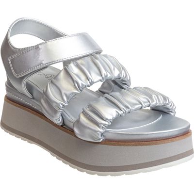 Naked Feet Sensor Platform Sandal in Silver