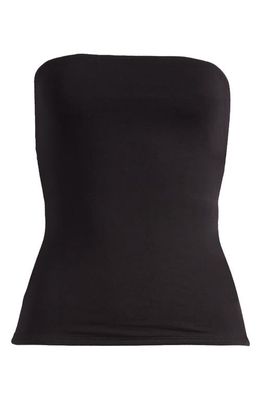 Naked Wardrobe Extra Butter Strapless Top in Black