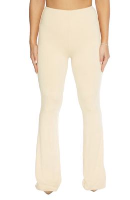 Naked Wardrobe The NW Bootleg Pants in Oatmeal