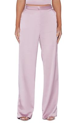 Naked Wardrobe Wide Leg Trousers in Cherry Blossom