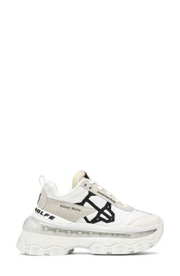 NAKED WOLFE Fighter Chunky Sneaker in White