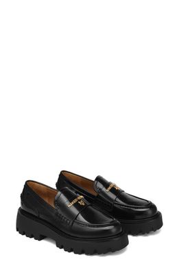 NAKED WOLFE Flawed Platform Loafer in Black 