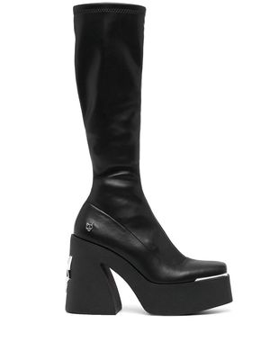 NAKED WOLFE Impact chunky-heel boots - Black