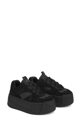 NAKED WOLFE Platform Sneaker in Black 