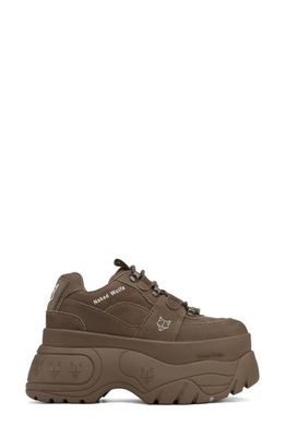 NAKED WOLFE Sinner Chunky Sneaker in Chocolate