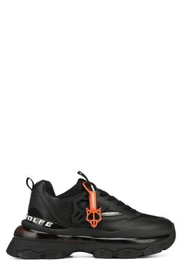 NAKED WOLFE Spring Platform Sneaker in Black