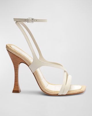 Nakia Leather Ankle-Strap Sandals