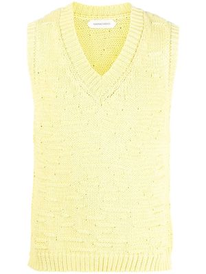 Namacheko Arno textured sweater vest - Yellow