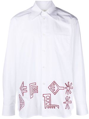 Namacheko Leilan embroidered oversized shirt - White