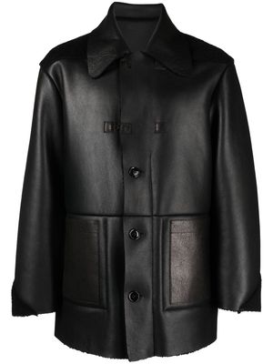 Namacheko panelled leather jacket - Black