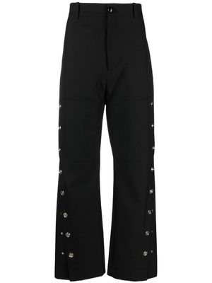 Namacheko press-stud wide-leg trousers - Black