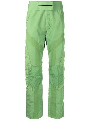 Namacheko quilted high-waisted trousers - Green