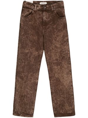 Namacheko snow wash straight-legged jeans - Brown