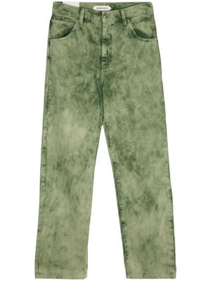 Namacheko snow wash straight-legged jeans - Green